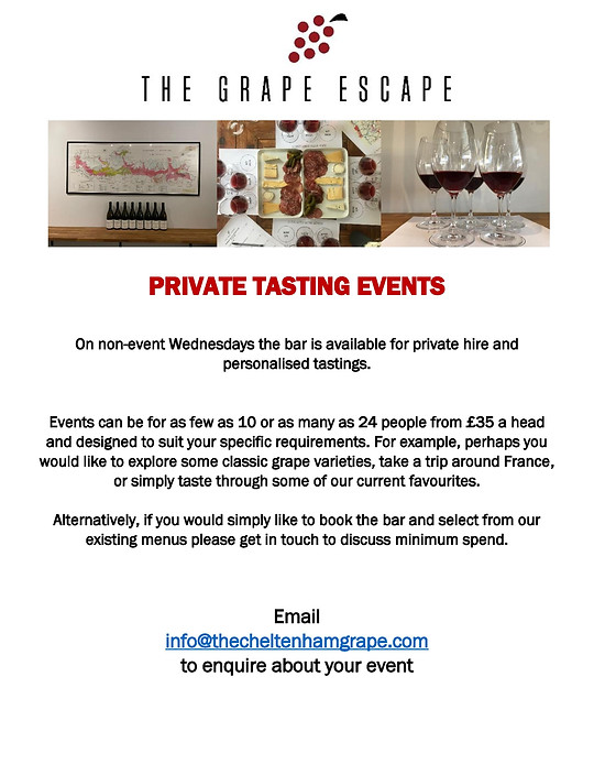 OPENING HOURS THE GRAPE ESCAPE WINE BAR CHELTENHAM